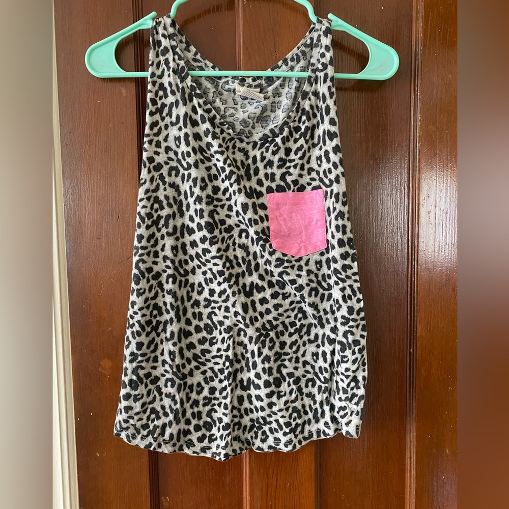 PINK Victoria’s Secret cheetah print tank top